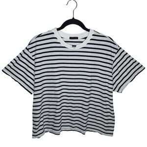 ATM Anthony Thomas Melillo Classic Jersey Striped Short Sleeve Boy Tee XL Breton